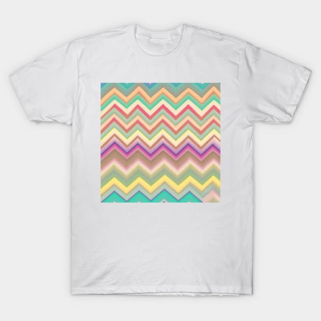 ZIG ZAG MULTICOLOR DESIGN, PASTEL COLOR, IPHONE CASE AND MORE T-Shirt by ZARBIT